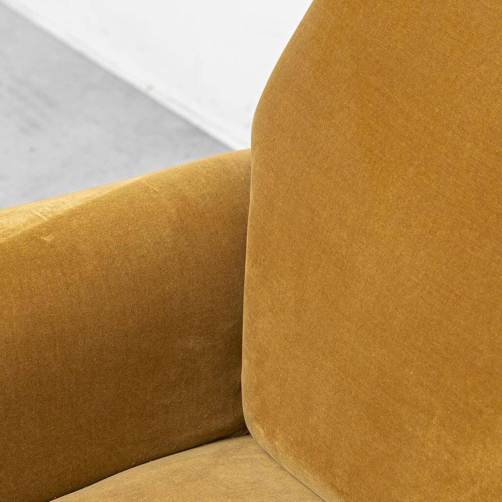 Pair of vintage velvet armchairs in Gigi Radice style – Italian design 1950s