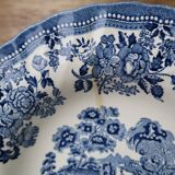 4 Tonquin and Myott English deep plates, Staffordshire blue model