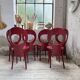 Set 6 chaises bistrot Baumann modèle Mouette