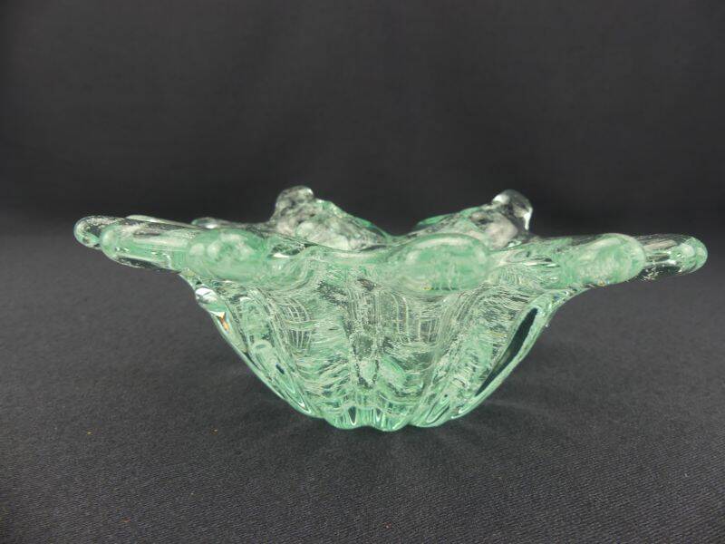 Coupe vide-poche en verre bullé
