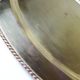 Small vintage brass tray with a floral design, Louis XVI style.