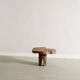 Vintage Small French Free Form Sculptural Side Wooden Sofa Table, 1960s