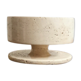 Travertine bowl by Angelo Mangiarotti for Knoll International, 1960.