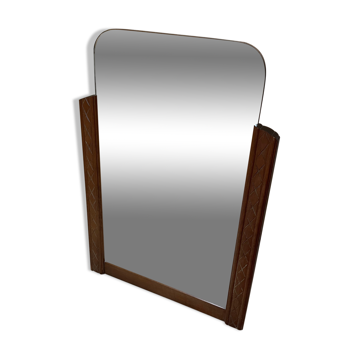 Wooden mirror dressing table - art deco style, 95x66 cm