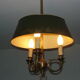 Lustre bouillotte style empire cor de chasse 3feux