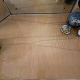 Dressing table in a vintage mirror triptych