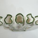 Pair vase soliflore faience/vintage