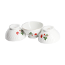 Set  de 3 bols en porcelaine ancienne