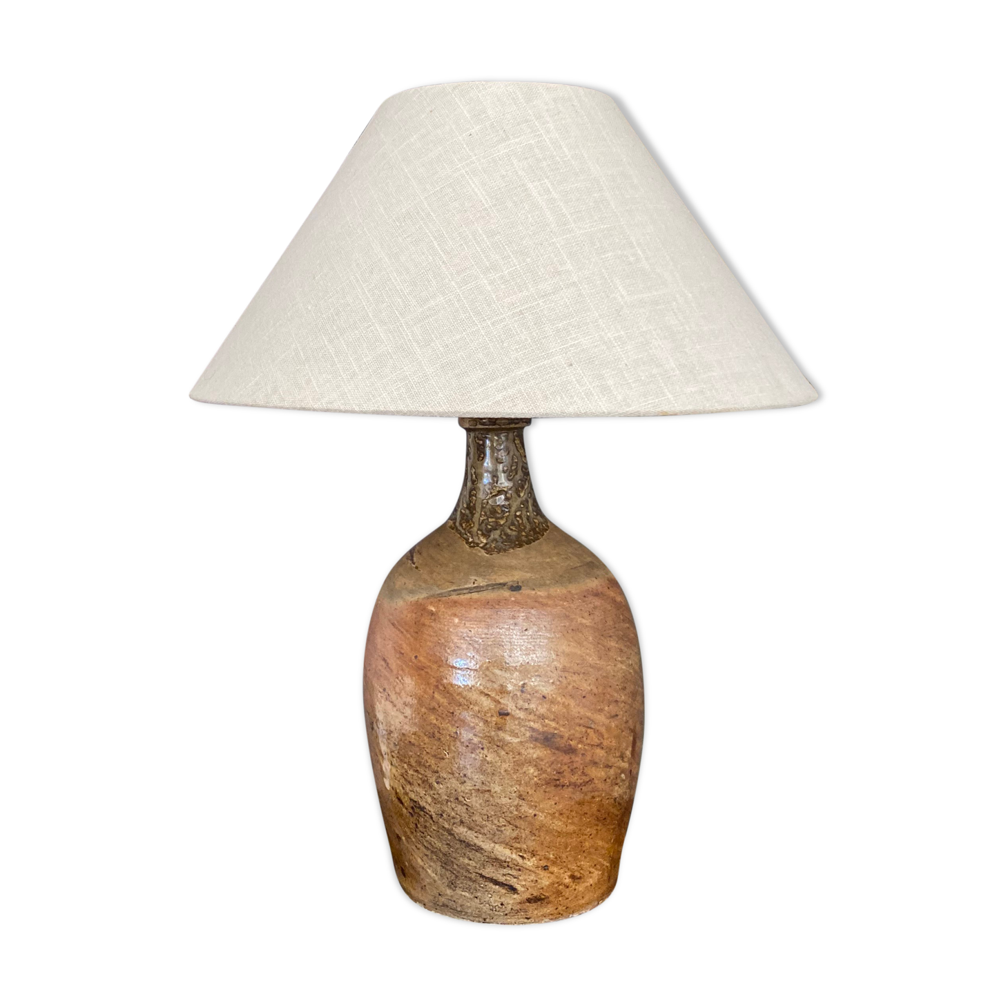 Lampe grès émaillé vintage années 60