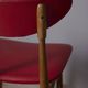 Pair of vintage 1960s chairs in wood and leather, italian design