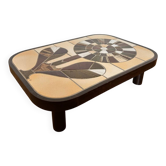 Table basse roger capron vintage ceramique