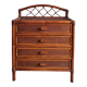 Commode en rotin circa années 70