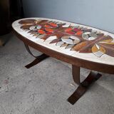 Ceramic coffee table period 1960 vintage / Corroyez