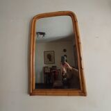 Vintage bamboo mirror 49x81cm