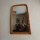 Vintage bamboo mirror 49x81cm