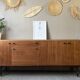 Vintage Scandinavian teak sideboard from the 60s