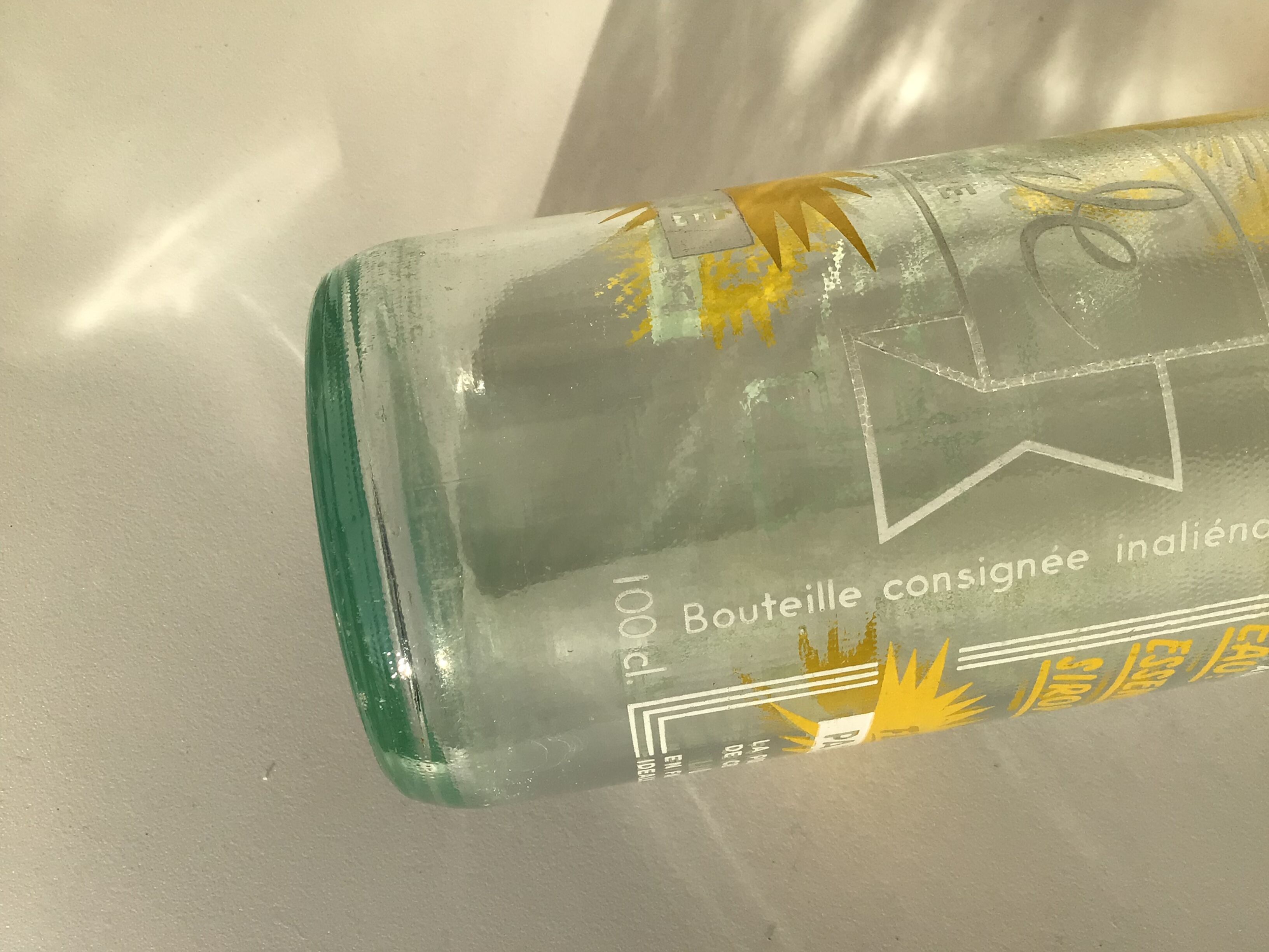 Bouteille hermétique Phénix limonade 1l sérigraphie jaune