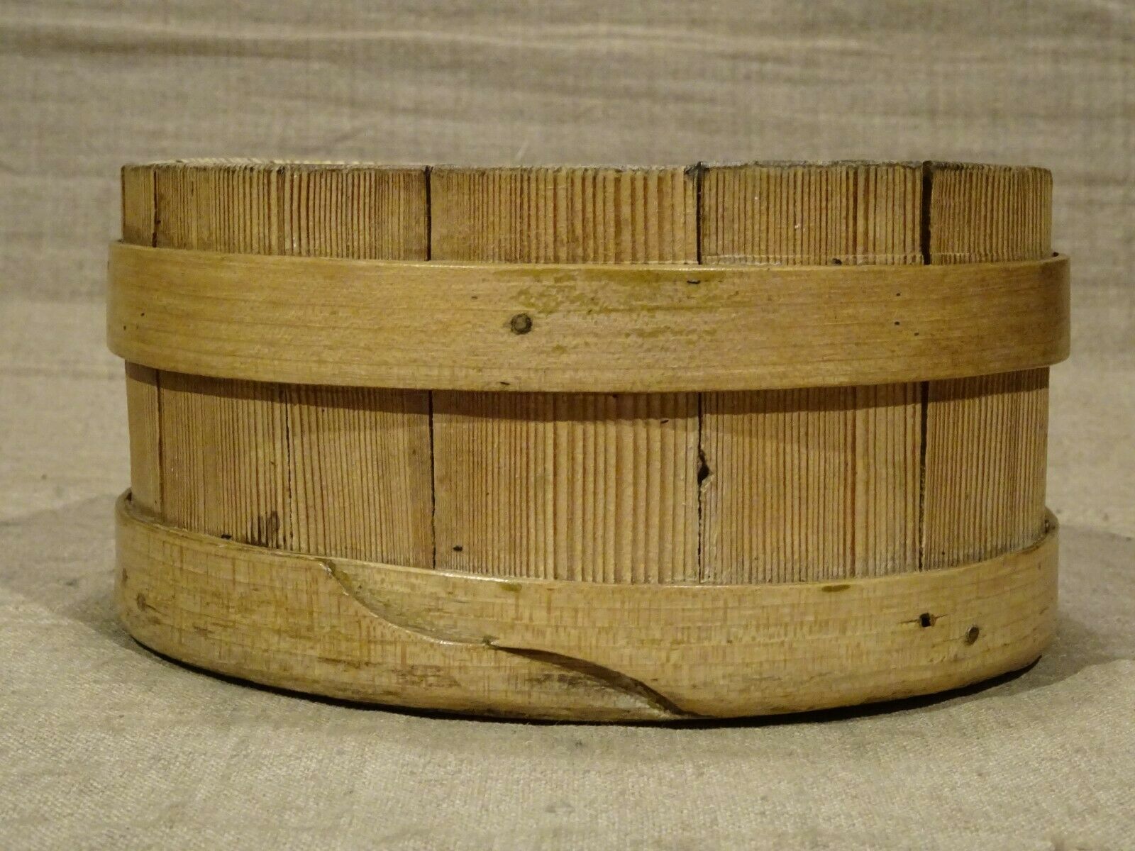 Old wooden cheese mold munster Vosges Alsace