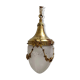 Suspension lamp in gilded bronze and frosted glass nineteenth century