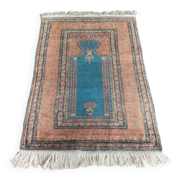 Pastel Coloured Hand Woven - Vintage Rug