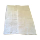 Six damask white towels and embroidered M N.