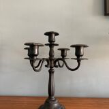 Seletti chandelier in rococo style in black metal