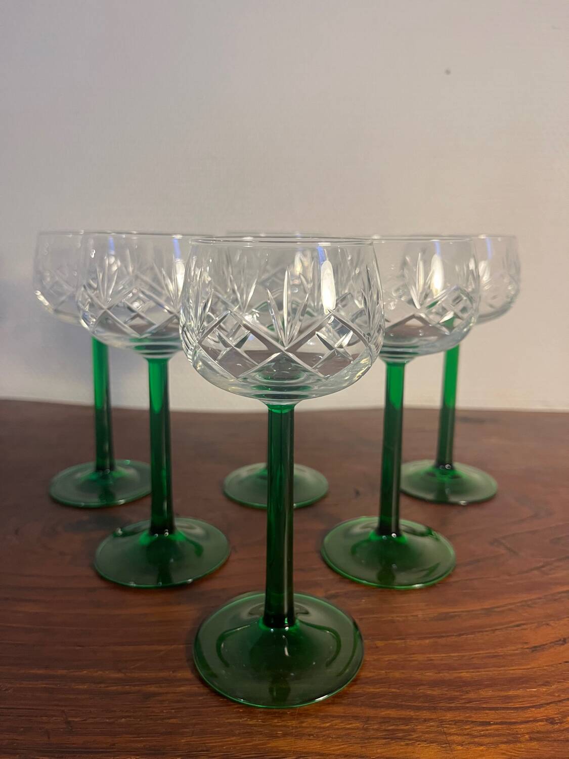 Low Rhine wine glass stemmed glass DLG baccarat
