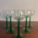 Verre à pied bas Rhin vin verre ciselé DLG baccarat
