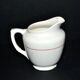 Sarreguemines earthenware milk jug - creamer in bamboo shape with stencil decoration 1920