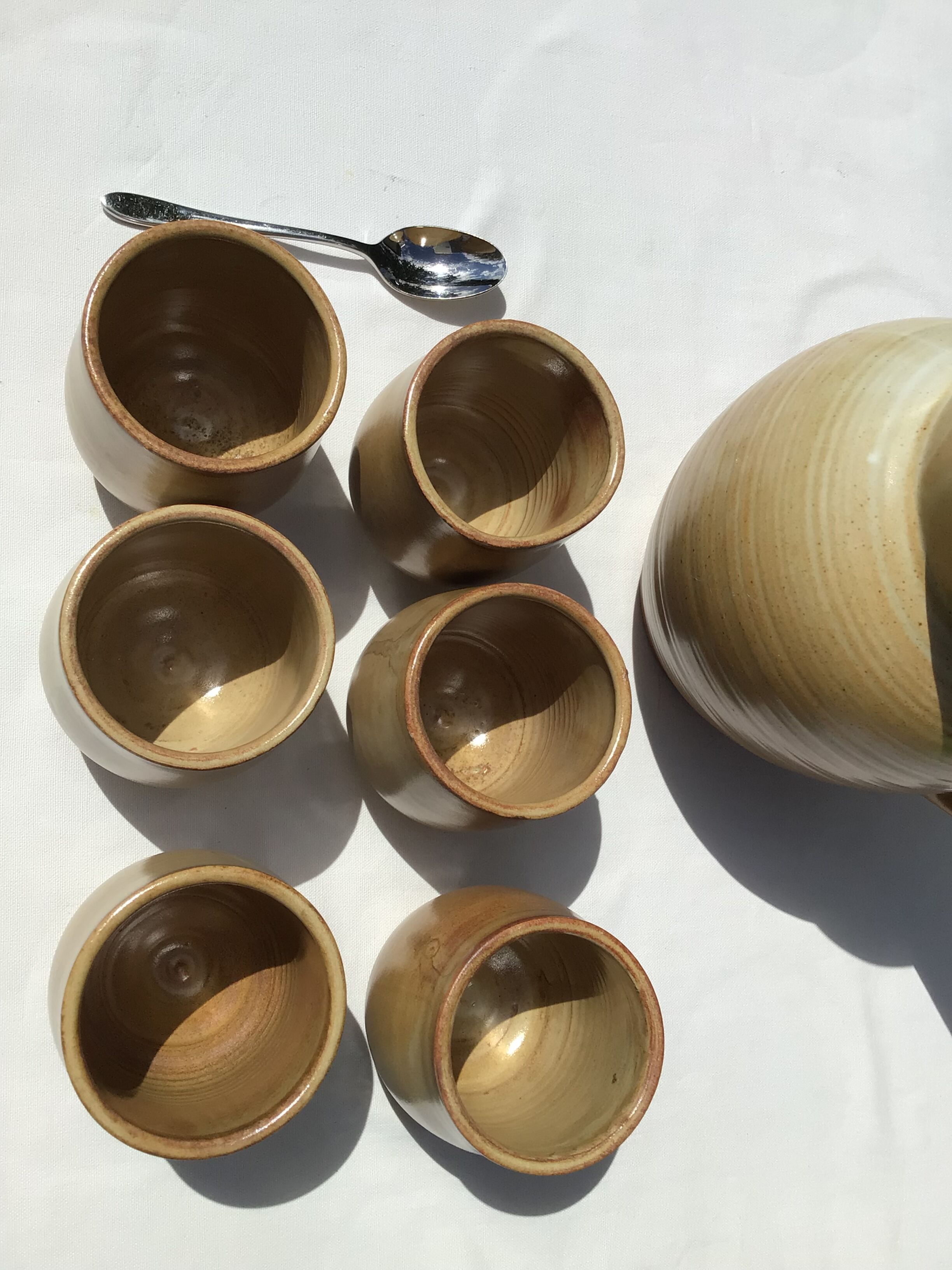 6 cups cups terracotta artisanal beige