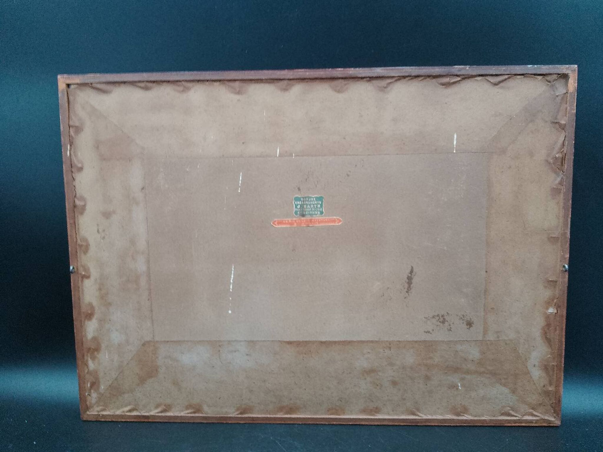 Tableau peinture aquarelle signé r. blossier avignon le pont benezet encadré