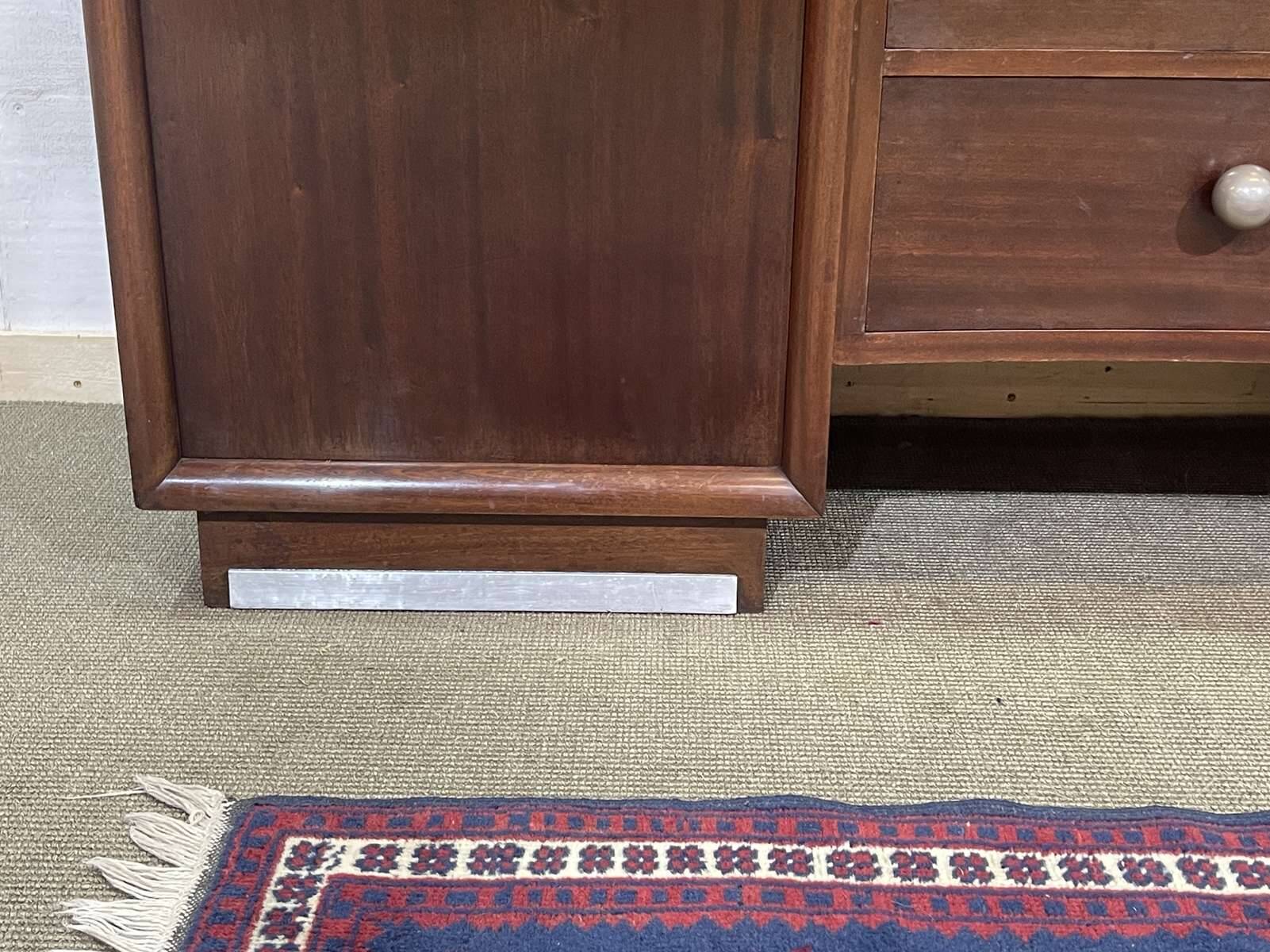 Art Deco wardrobe-dressing table stamped RINCK 115 Faubourg St Antoine Paris