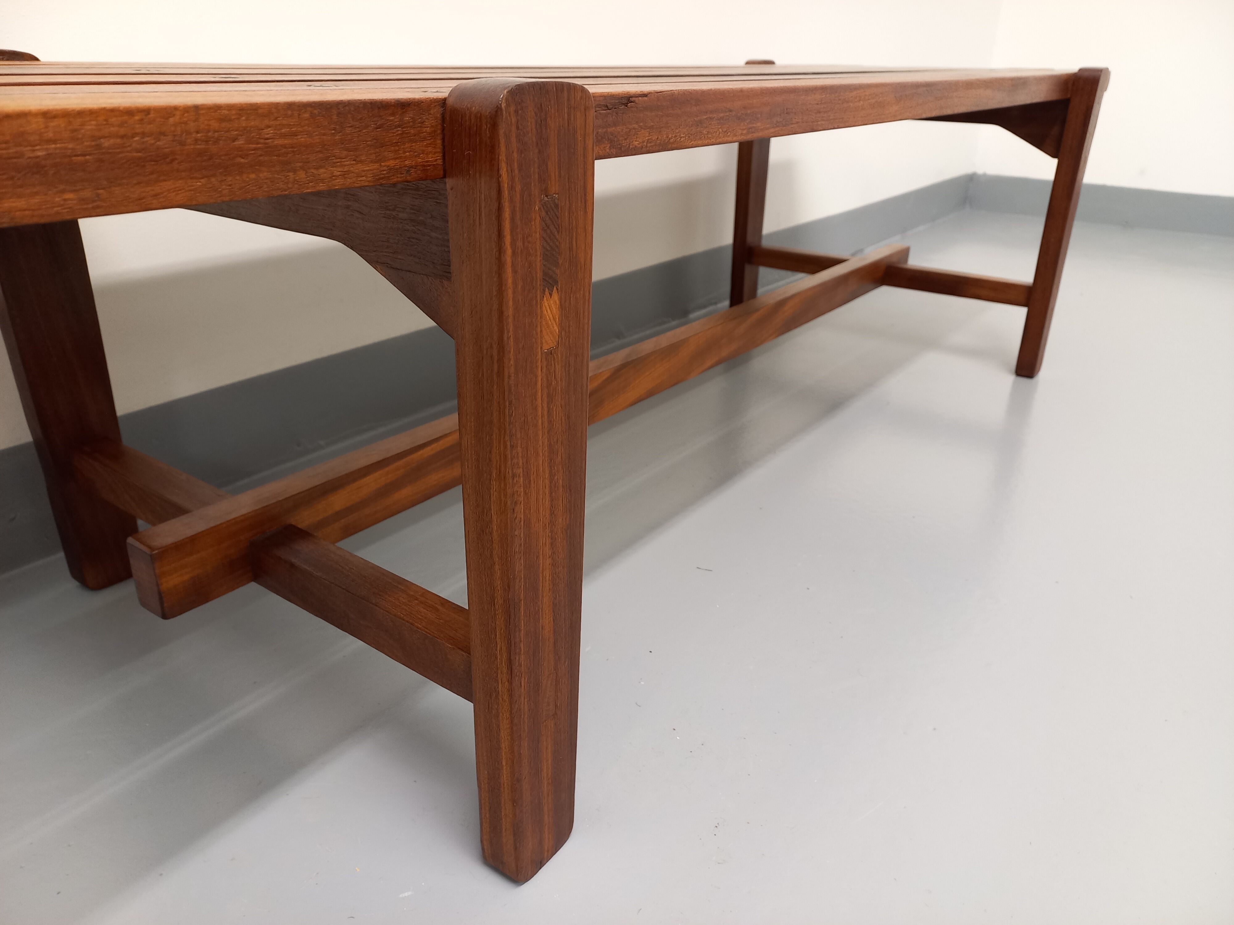 Vintage Scandinavian teak coffee table in the 60s