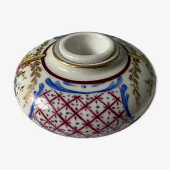 Encrier en porcelaine de Sèvres XIXème