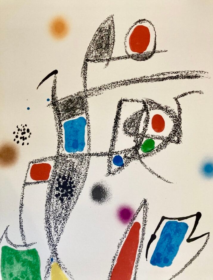 Lithographie Joan Miro Maravillas #10 signée dans la planche