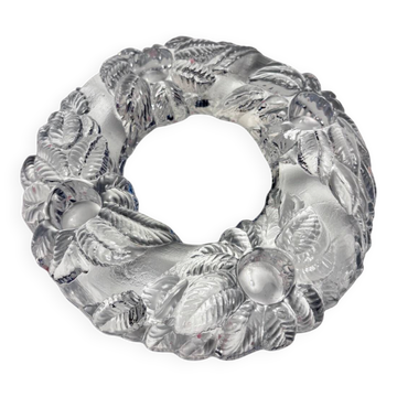 Bougeoir couronne Nybro en verre suédois – 4 feux