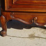 Louis XV style bonnetière in solid cherry wood