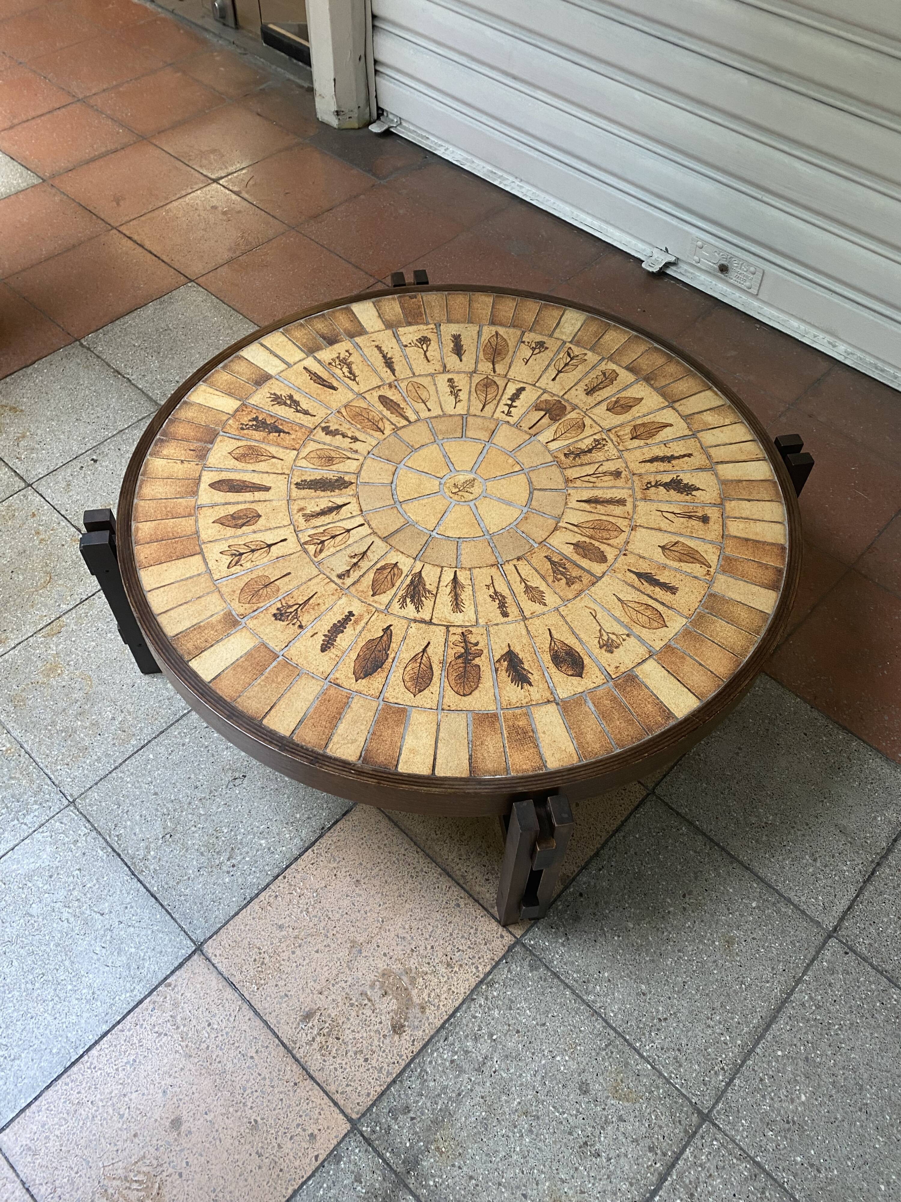 Roger Capron coffee table - 70s