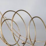 Mid century swan magazine rack by maison jansen