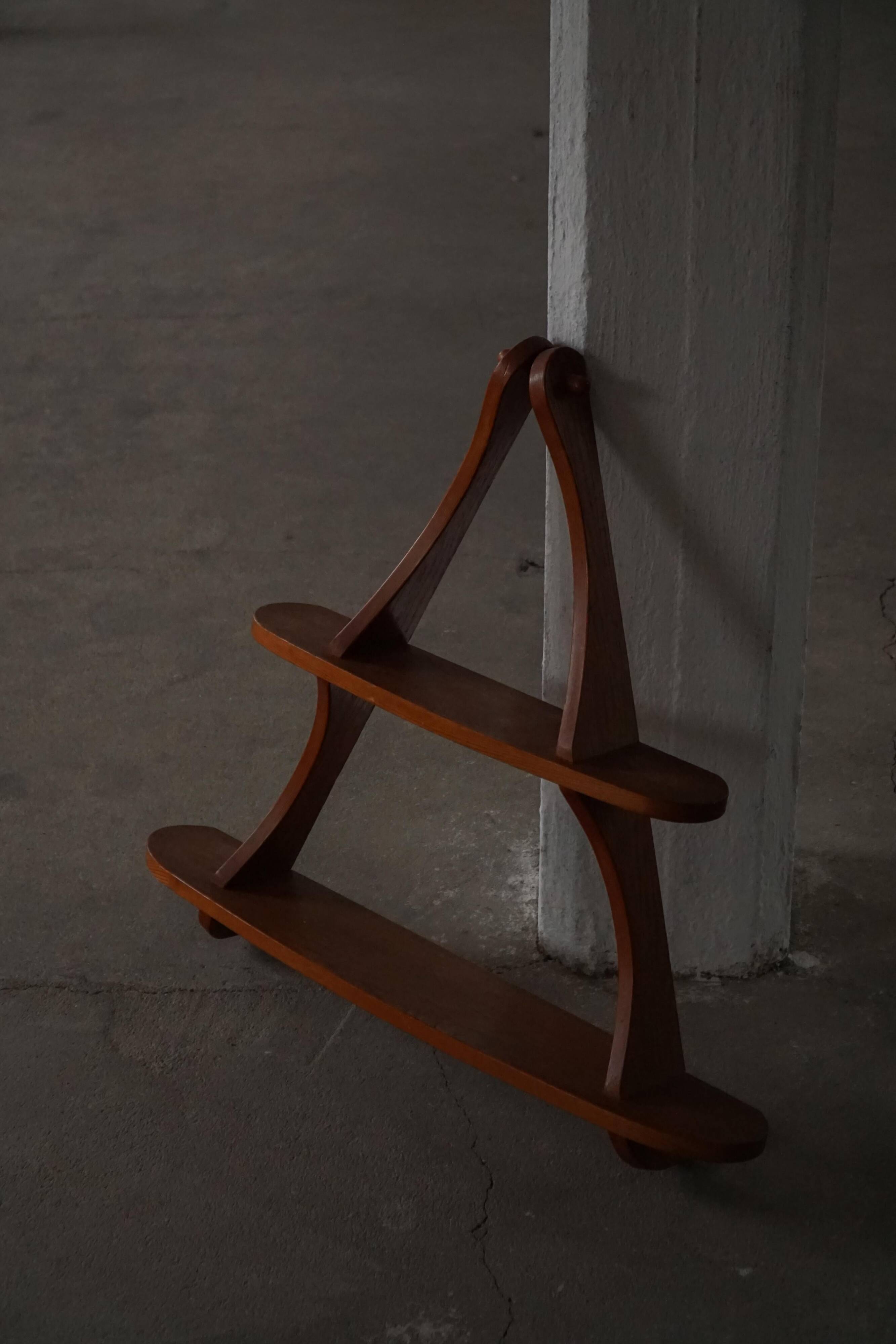 Mid-century modern Danish wall shelf "Amager" in teak, 1960s.