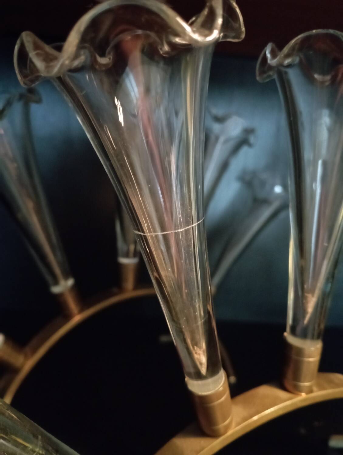 Antique tulip centerpiece in the style of Baccarat