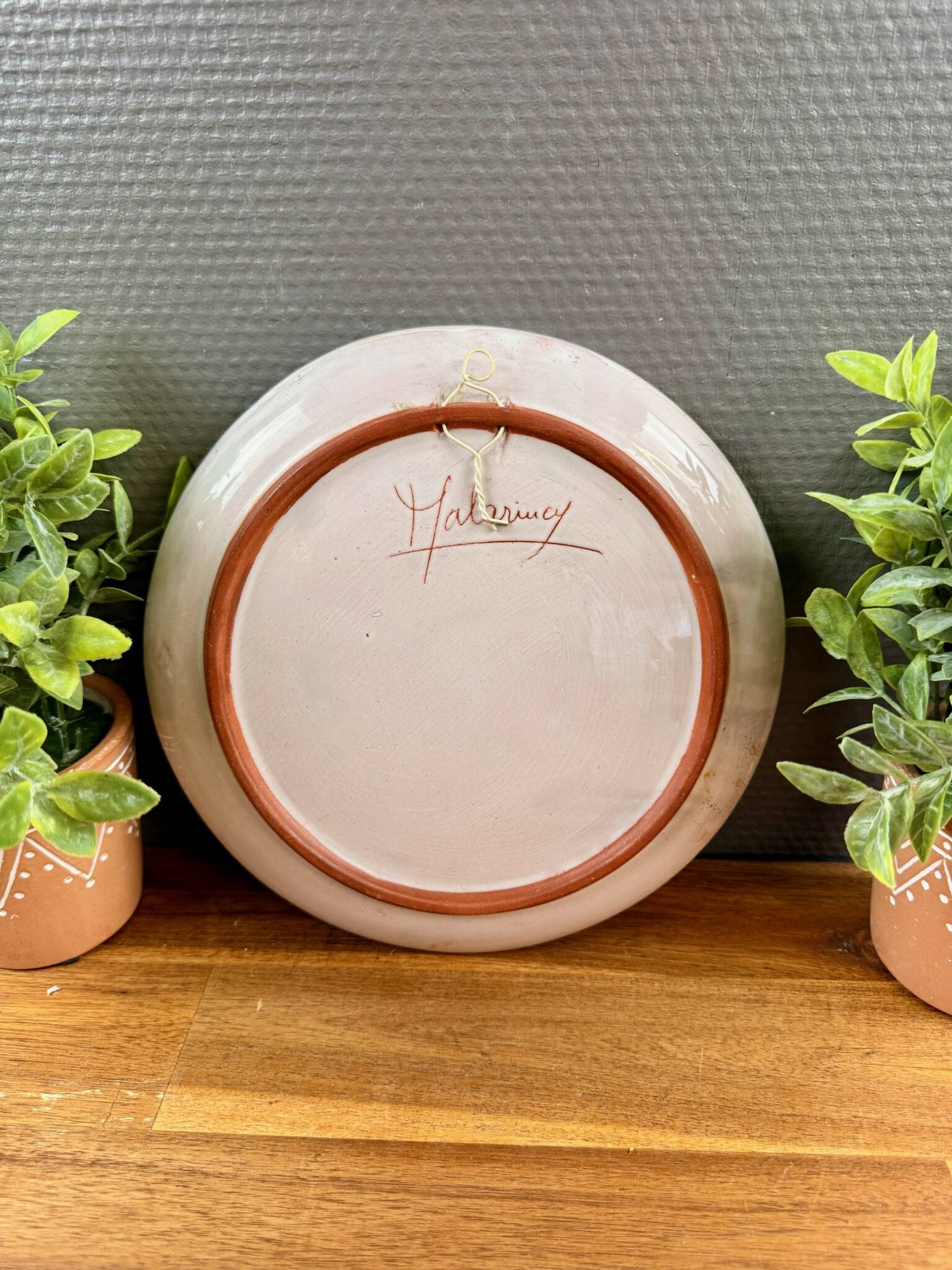 Decorative plate Jean-Claude Malarmey – Porcelain landscape decoration