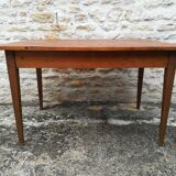 Farm table with drawer