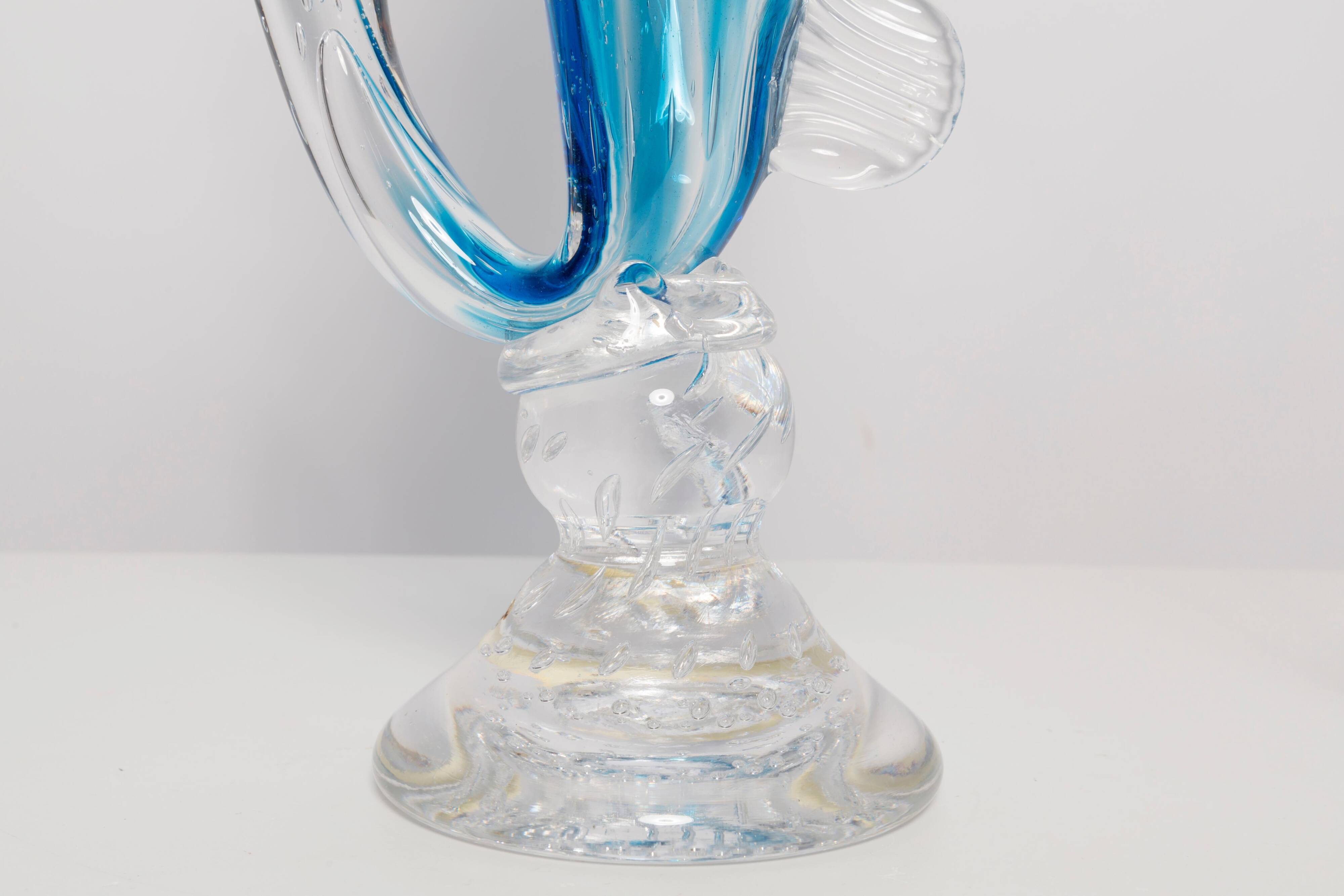 Mid-Century Fish Table Lamp in Glass, France, 1960s