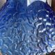 Blue moulded glass suspension