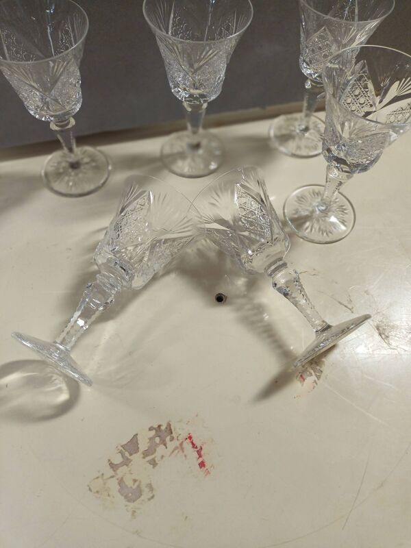 6 verres saint Louis