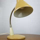 Adjustable Desk Lamp in Sand Painted Metal and Chrome-Plated Spiral Arm, 1970s
