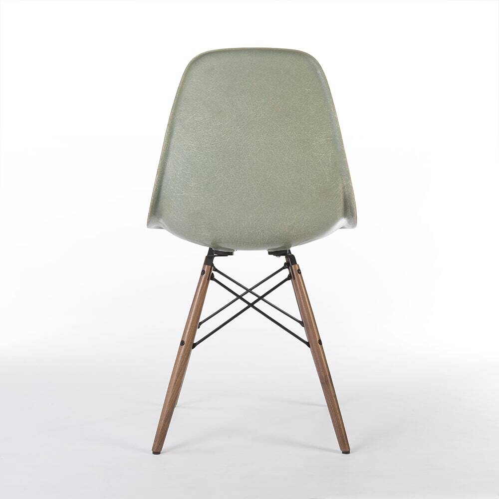 Light Seafoam Pair (2) Herman Miller Eames DSW Dining Side Shell Chairs