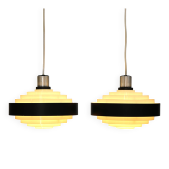Very rare Wesselpendel pendant lamps by Louis Poulsen, 1960s, set of 2.