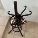 Baumann style 1960 swivel parrot coat rack in bent wood